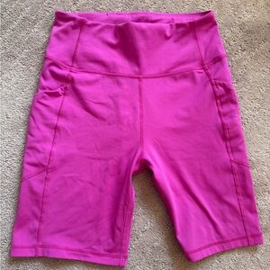 Figs Women's Vibrant Pink Bike Shorts